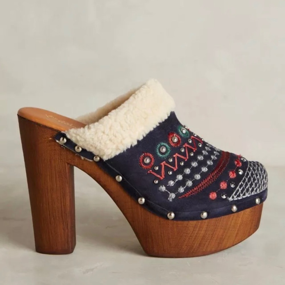 Anthropologie‎ 35 Embroidered Terrestrial Clog Mule - Picture 8 of 8